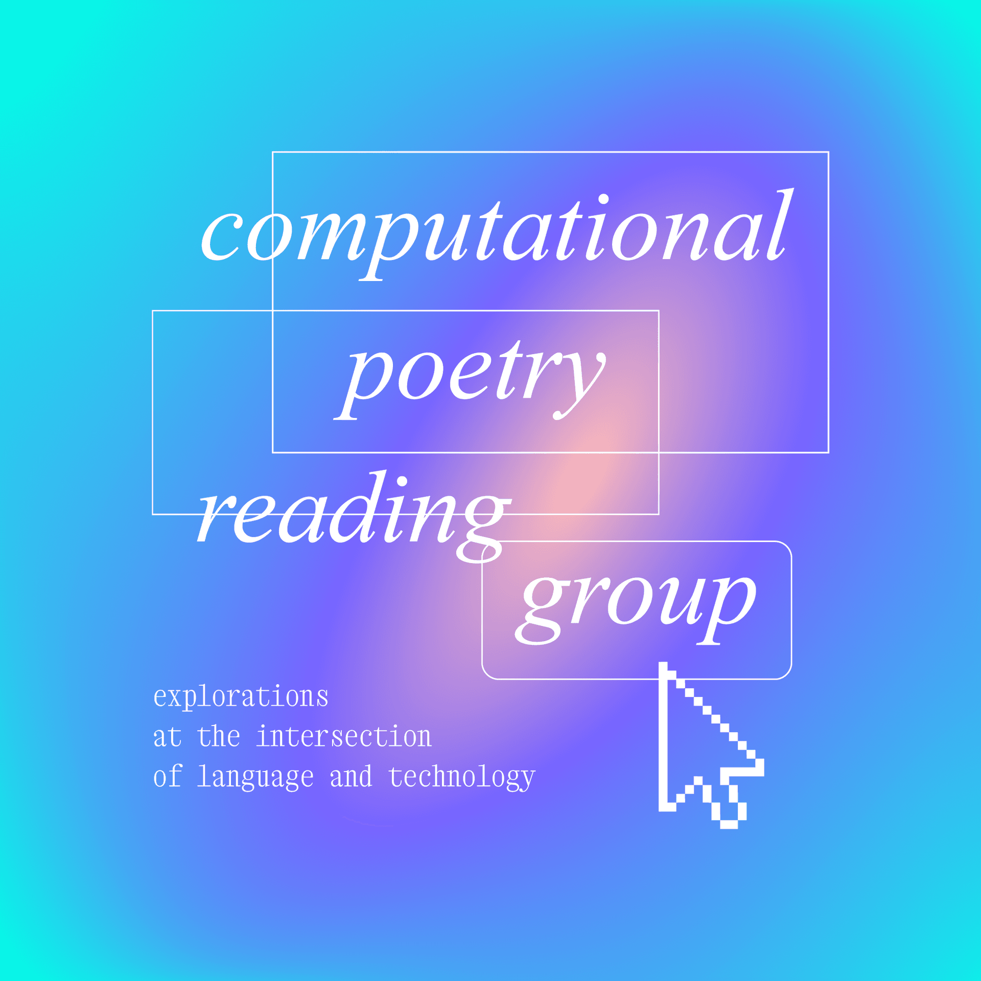 computational poetry reading group: game poems cover art