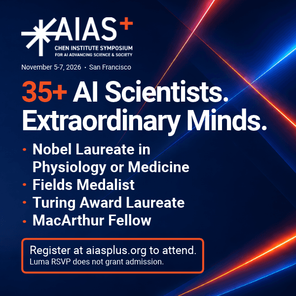 AIAS+ 2026 — AI for Scientific Discovery cover art