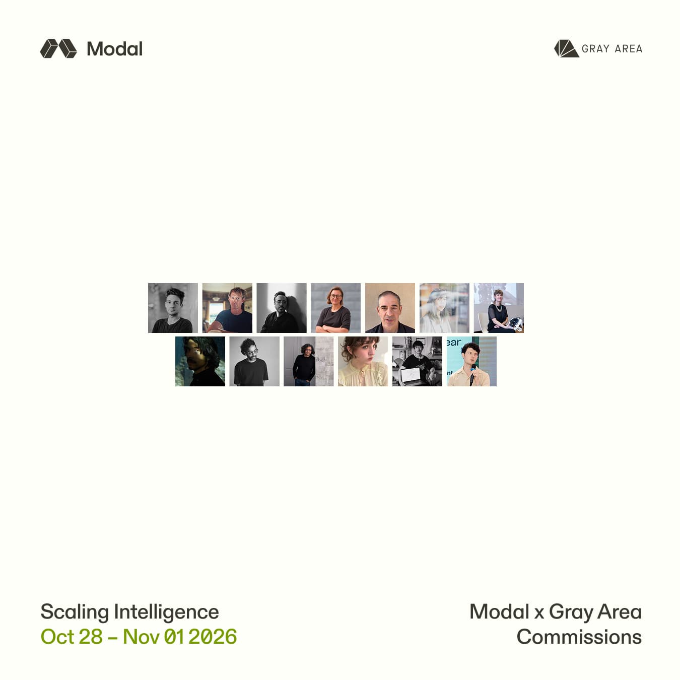 Scaling Intelligence —Modal x Gray Area Commissions — OPENING NIGHT cover art