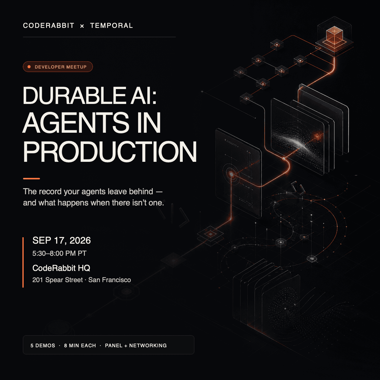 Durable AI w/ Temporal & CodeRabbit cover art