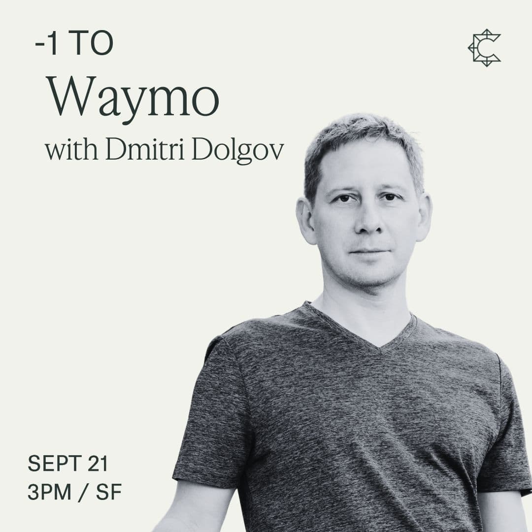 -1 to Waymo with Dmitri Dolgov cover art