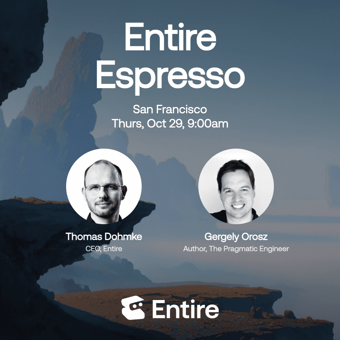Entire Espresso with Gergely Orosz and Thomas Dohmke cover art