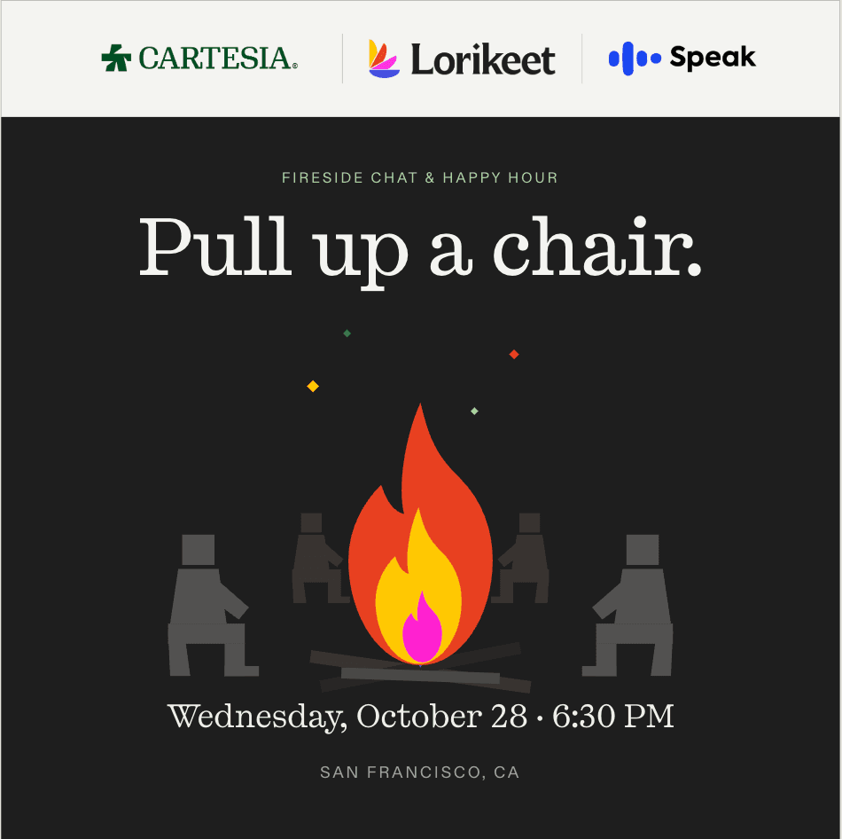 Drinks Around The Fire: Cartesia x Lorikeet x Speak cover art