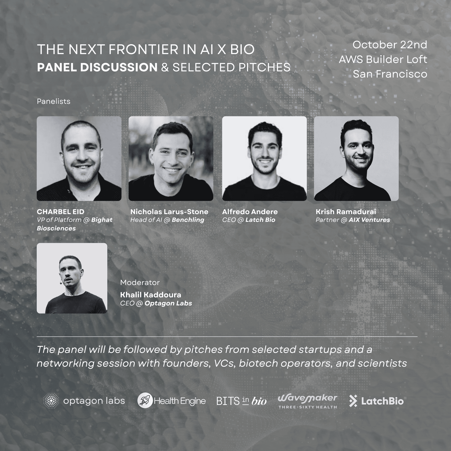 The Next Frontier in AI x Bio: Panel Discussion and Selected Startup Pitches cover art