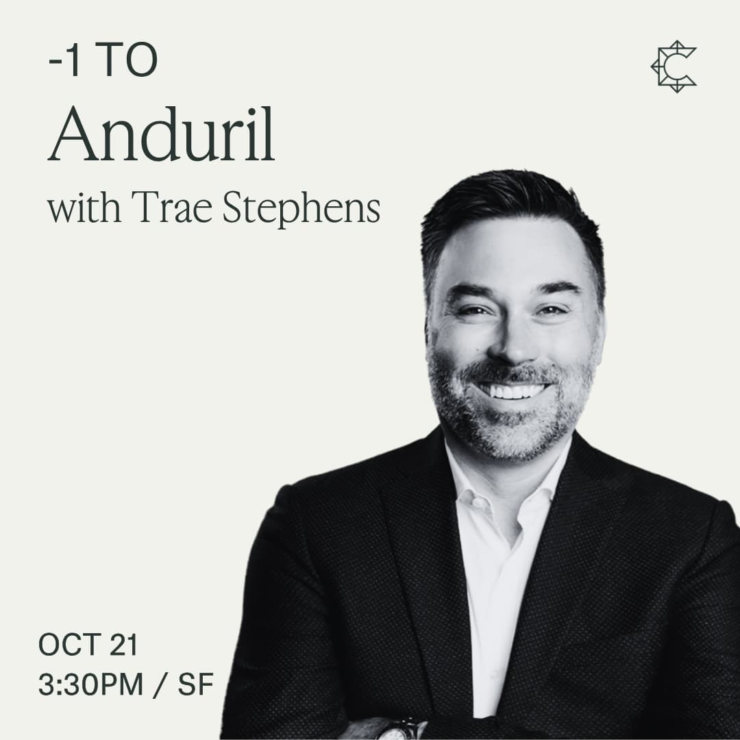 -1 to Anduril with Trae Stephens cover art