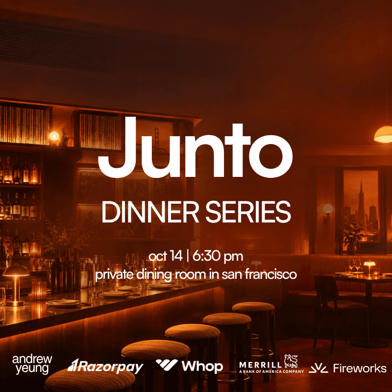 Junto Founder Dinner (hosted by Andrew Yeung and friends) cover art