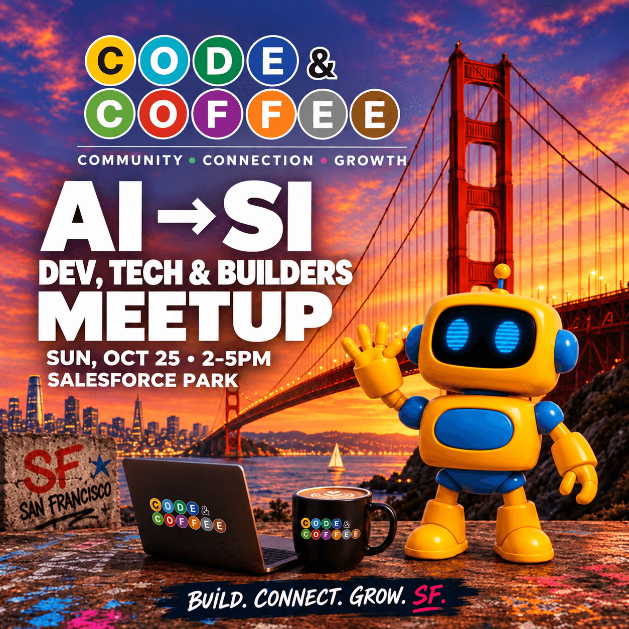 SF AI->SI Code And Coffee Sunday October 25th! cover art