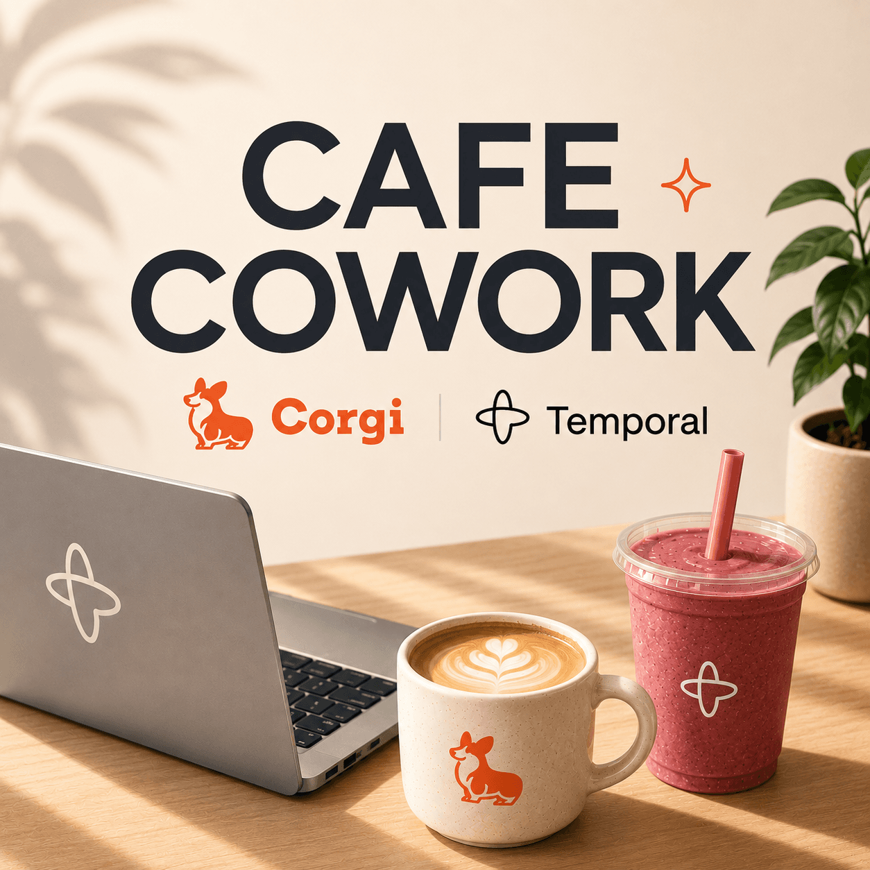 Cafe Cowork: Temporal x Corgi cover art