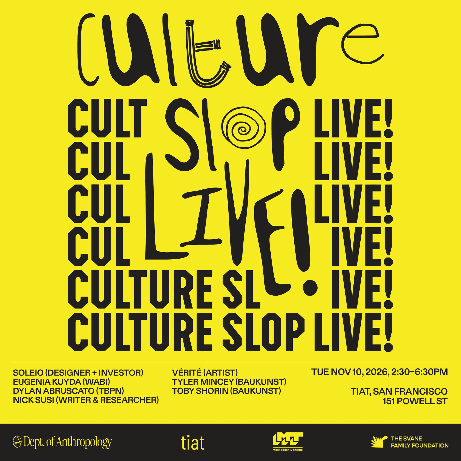 Culture Slop Live! cover art