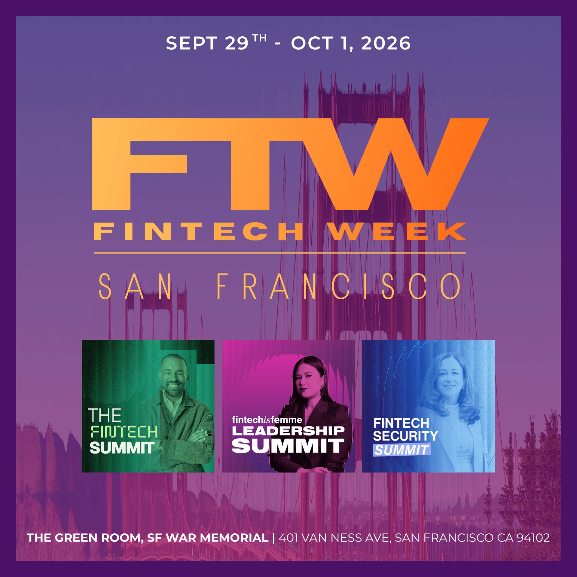 🌉 FTW: San Francisco | Sept 29–Oct 1 cover art