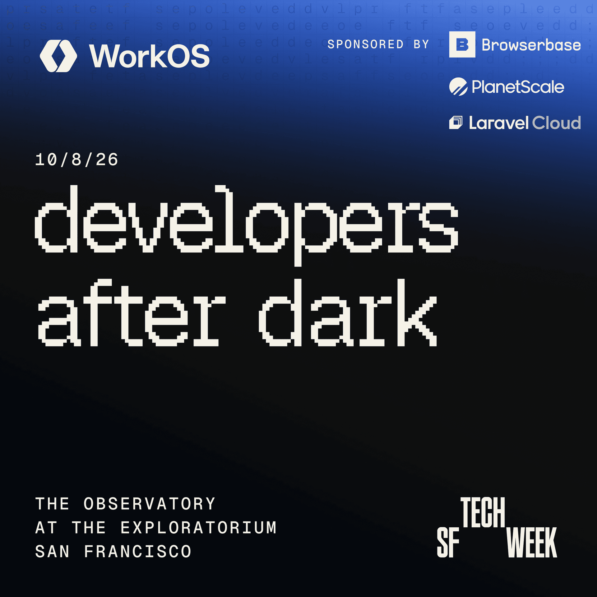 Developers after Dark cover art
